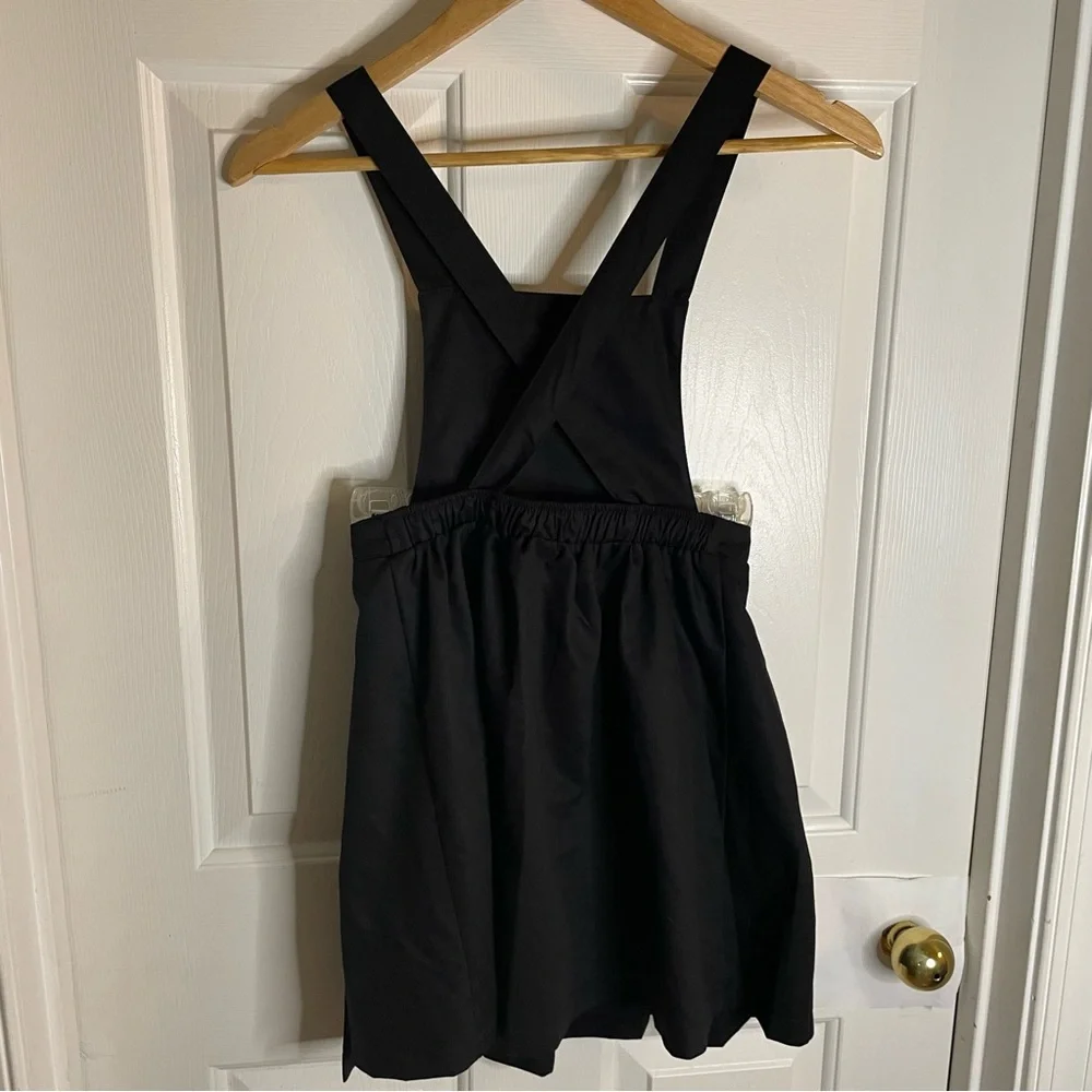 Justice Girls Black Pinafore Dress with Snoopy Graphic & Heart Accent Size M-10